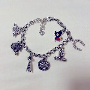 Brighton Texas themed charm bracelet